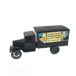Vintage ERTL 1931 Hawkeye Diecast Bank‎ I.E.S Better Slight Lamps Advertising